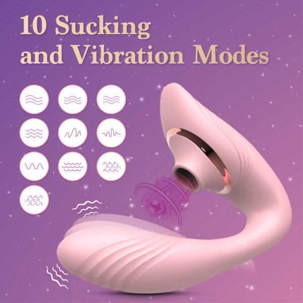 Sprojects Luxury Dual Function G-Spot Vibrator with Clitoral Sucking Dildo - Image 2