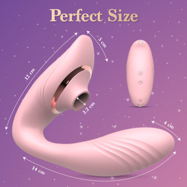 Sprojects Luxury Dual Function G-Spot Vibrator with Clitoral Sucking Dildo - Image 6
